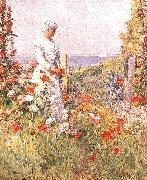 Celia Thaxter in her Garden Childe Hassam